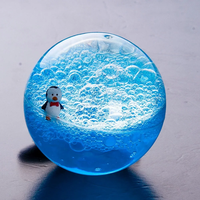 Personnalisé 45mm 62mm 83mm TPU Matériau Sable Liquide Balle Anti-Stress Mignon Cube Squeeze Jouet Élastique Flux Liquide Jouets Promotionnels