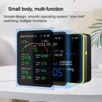 Moniteur de qualité de l'air Tuya WiFi 15-en-1, détecteur de pollution intérieure CO2 PM2.5, détecteur de gaz, compteur de dioxyde de carbone pour l'air ambiant, pour la maison