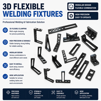 Kit de positionnement et de serrage pour table de soudage 3D, dispositifs de fixation réglables pour la fabrication de structures en acier