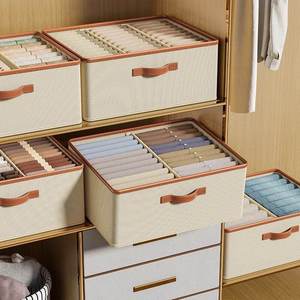Faltbare Abnehmbare Schrank- und Garderobenaufbewahrungsbox für Kleidung, T-Shirts, Hosen, Spielzeug-Organisation im Wohnzimmer & Badezimmer - Product Image 5