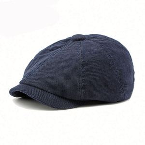 British Retro Newsboy Baker Boy Mens Gatsby Hat With <b>Flat</b> <b>Cap</b> Casquette Corduroy Newsboy <b>Cap</b> for Men - Product Image 5