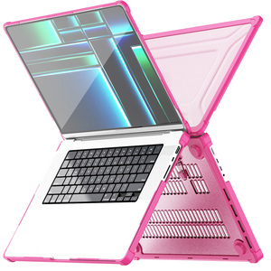 Funda plegable translúcida con soporte para Macbook Air 13 Air13.6 Air15.3 Pro13 Pro14 Pro16 <span class=keywords><strong>PC</strong></span> TPU Laptop Case - Product Image 6