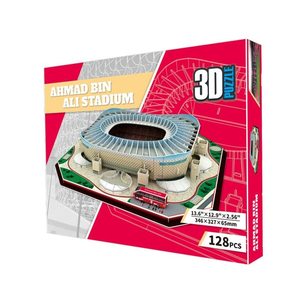 Rompecabezas 3D DIY, Modelo del Estadio Ahmad Bin'ali, Regalo de Catar <span class=keywords><strong>2022</strong></span>, con 128 Piezas - Product Image 3