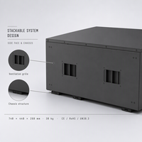 Kotak Baterai EU Stock V3 LiFePO4 314Ah 15kWh JK 200A V19 BMS Sekring Pengaman IP54 Dapat Ditumpuk Aerosol Pemadam Kebakaran Bahan Logam