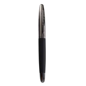 Lourd luxe Pu or cuir stylo à bille en métal stylo à bille en caoutchouc publicité Promotion cadeau stylo de signature