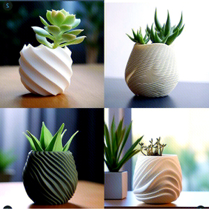 Service d'impression 3D personnalisé Fande, pièces de modèle PLA, pot de fleurs, FDM SLA, tolérance 0,1-0,2 mm, MOQ 1 pièce - Product Image 1