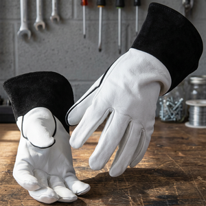 Guantes de Soldadura Anti-Calor con Puño de Seguridad de 16 Pulgadas de Largo, Antideslizantes, Transpirables, Sin Látex, para Soldadores TIG/MIG/Arco Láser - Product Image 2