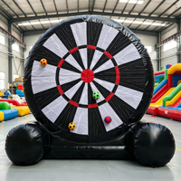 Jeu de fléchettes de football gonflable personnalisé, aire de jeux gonflable interactive en plein air, jeu de carnaval gonflable pour enfants et adultes