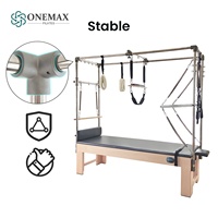 Máquina de Pilates Cadillac ONEMAX Ajustable de Alta Densidad con Barra de Empuje, 200 kg, para Entrenamiento de Core en Gimnasio, Casa o Estudio de Pilates