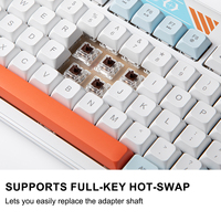 Nouveau clavier mécanique filaire USB 2.0 ergonomique à 98 touches en plastique ABS, rétroéclairage RGB, échange à chaud, support réglable, pour le gaming