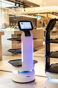 روبوت مستقل لتوصيل الطعام ، روبوت أوتوماتيكي لإيصال bellabot للمطاعم