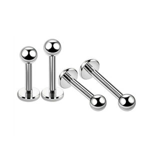 G23 <span class=keywords><strong>Titanium</strong></span> Lip Nagel 6-14Mm Ronde Bal Tong Nagel Platte Onderste Staaf Oor <span class=keywords><strong>Nail</strong></span> Piercing Sieraden - Product Image 1
