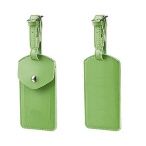 Etiquetas de Equipaje Personalizadas de Piel Sintética con Botón de Página de Privacidad para Bolsos, Mochilas, Maletas, Artículos Esenciales de Viaje - Product Image 3