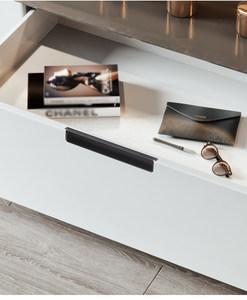 Modern Minimalist Aluminum Recessed Slot-In Hidden Pull Handles Embedded Concealed Grips for Wardrobes Cabinets and <strong>Drawers</strong> - Product Image 6