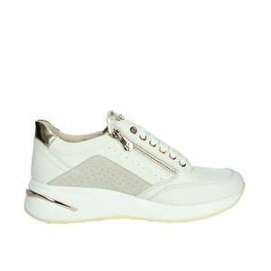 Sneakers da Donna Keys K-10553 Bianco Oro in Tela, Scarpe Trendy - Product Image 4