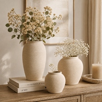 Vases en céramique et porcelaine de style campagnard français, pots à fleurs, jardinières, pots en argile, poteries, accessoires de décoration pour la maison, la chambre et le bureau, vase décoratif