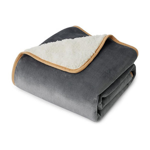 Mantas de Lana <span class=keywords><strong>Sherpa</strong></span> Lavables para Perros, Cubierta de Cama de Viaje para Perros Impermeable de Doble Cara, Manta para Mascotas - Product Image 1