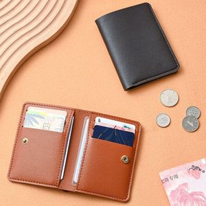 Cartera de Cuero PU con Botón a Presión, Funda Simple y Delgada para Tarjetas, para Licencia de Conducir, Tarjetas, Efectivo e Identificación - Product Image 3