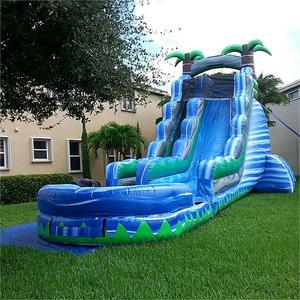 Tobogán Inflable Tropical para Piscina, Diseño de Palmeras, Doble Carril, con Tobogán Acuático, en Oferta - Product Image 5