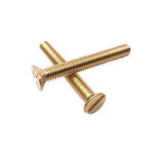 สกรูสแตนเลสสตีลทองเหลืองพร้อมหัวแบนชุดสกรูสีทอง DIN963สำหรับ <span class=keywords><strong>Stratocaster</strong></span> - Product Image 4