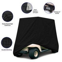 Housse de voiturette de golf en polyester imperméable résistante aux UV 600D Oxford universelle pour 4 passagers Protection contre toutes les intempéries Anti-rayures
