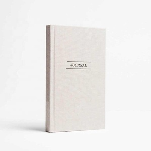 Journal de gratitude personnalisé en <span class=keywords><strong>tissu</strong></span> lin Journal de bien-être couverture rigide Cahier d'affirmation de la pleine conscience inspirant - Product Image 1