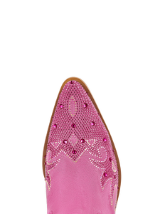 WETKISS Mujeres Cowgirl Outdoor Wear Photo Shoot Pink Rhinestone Frosted Rose Red Western <span class=keywords><strong>Botas</strong></span> hasta la rodilla - Product Image 5