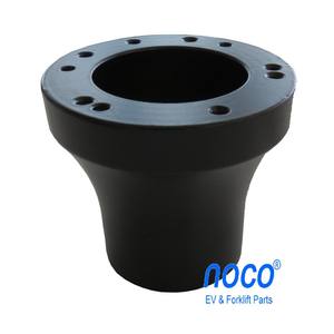 Accesorios para Carrito de Golf Pioneer, Base de Volante Deportiva Negra con Costuras Rojas y Botón de Bocina, Modelo Compatible - Product Image 3