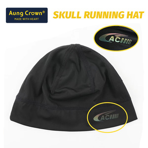Cycling &amp; Mountaineering Caps Colorful Reflective Printing Logo Skull <strong>Beanie</strong> <strong>Satin</strong> <strong>Lined</strong> <strong>Beanie</strong> Custom Cycling Cap Skull Cap - Product Image 1