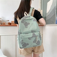 Petit sac à dos frais de voyage de couleur unie sac d'école pour fille étudiante pour adolescente collège vent femmes cartable sacs à dos bon marché