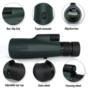 Monoculaire SECOZOOM RZMT3 étanche haute puissance 10-30X50 avec zoom, prisme Bak4, lentille FMC, adaptateur pour trépied, léger (358g), pour l'observation des oiseaux - Product Image 2
