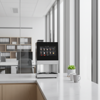 Machine à expresso super automatique professionnelle avec moulin intégré, 2000W, 220VAC, 9 bars de pression, température précise