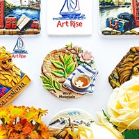 L'âme poétique d'une personne chinoise : tasse à thé, feuille de thé, panier à thé, aimant de réfrigérateur, souvenir de voyage des montagnes Wuyi de Nanping, Fujian