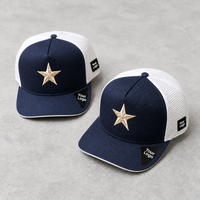 Casquette Trucker Rose Personnalisée OEM 5 Panneaux de Qualité Supérieure avec Logo en Cuir et 2 Bandes Latérales – Style Australien