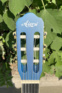 <span class=keywords><strong>Guitarra</strong></span> Clásica Aiersi <span class=keywords><strong>Popular</strong></span> para Principiantes <span class=keywords><strong>y</strong></span> Estudiantes, Color Azul, Acabado Mate, Venta al por Mayor - Product Image 5