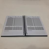 Cuaderno de Registro de Entrenamiento Personalizado con Espiral y Tapa Dura, Diario de Fitness, Planificador de Gimnasio, Cuaderno de Seguimiento de Progreso de Entrenamiento Personal