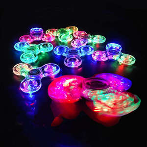 Fidget Spinner LED avec logo personnalisé, jouet lumineux pour les doigts, spinner manuel - Réduction du stress, soulagement de l'anxiété, spinner manuel pour enfants - Product Image 4
