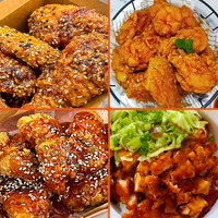 Sauce soja à saveur d'ail certifiée halal Sauce coréenne salée et sucrée pour poulet frit dans un sac d'emballage