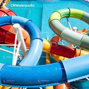 Chất lượng tốt sợi thủy tinh lai nước 5-điểm tham quan kết hợp trượt cảm giác mạnh cho người lớn vui chơi giải trí - Product Image 2