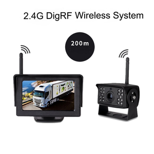 Vehicles Wireless <b>Camera</b> Security Systems 2.4G Transmit Digital 4.3 Inch Rear View Monitor Surveillance for Trucks YB-W43-1 <b>Wire</b> - Product Image 3