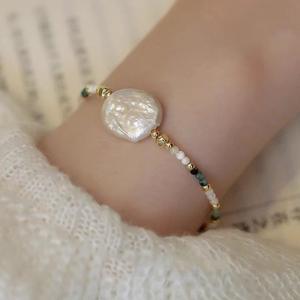 Romantic Retro Natural Baroque Pearl Bead Stacked Collar Chain <b>Necklace</b> and Light Luxury Bracelet Set Mix <b>Match</b> Fashion Jewelry - Product Image 3