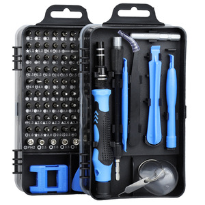 Kit de tournevis électroniques 115-en-1, outils de réparation professionnels magnétiques pour ordinateurs portables - Product Image 1