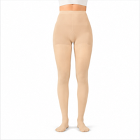 Collants de compression pour femmes et hommes bout fermé noir opaque 15-20mmHg bas de compression gradués