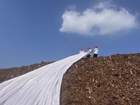 Géotextile protecteur résistant à la corrosion en polyester pour la protection côtière