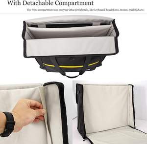 Sacoche de voyage en toile de haute qualité, étui pour ordinateur portable, échantillon gratuit en Chine, fournitures de bureau, rangement, pochette de transport, grande capacité, fermeture éclair - Product Image 5