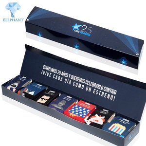Emballage cadeau personnalisé pour Noël, boîte rectangulaire en papier ondulé pour chaussettes - Product Image 2