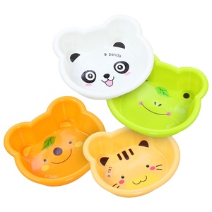 High Quality Children Cartoon Bear Baby Wash Basin Plastic Portable Camp Washbasin Baby Plastic Basin