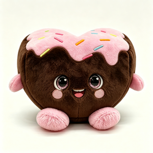 Peluche de donut personalizado para decoración de habitaciones, peluche de donut con forma de luna, regalo para niños, juguete de peluche con temática de postres - Product Image 1