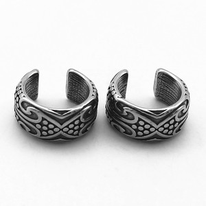 yunnique Cuff <b>Earrings</b> Titanium Steel Geometric Pattern For Men And Women Fashion Jewelry - Product Image 2