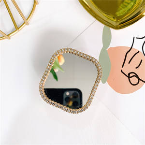 Корейский инкрустированный Алмазный зеркальный кронштейн с инкрустацией в стиле инкрустации для Iphone, держатель для мобильного телефона с клейким креплением на палец для Samsung - Product Image 6